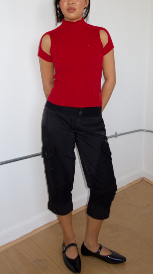 Vintage Black Capris