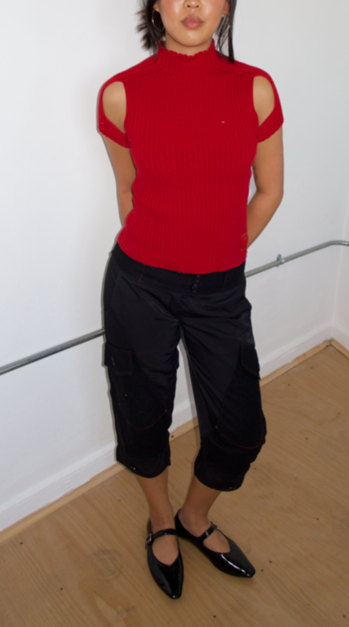 Vintage Black Capris
