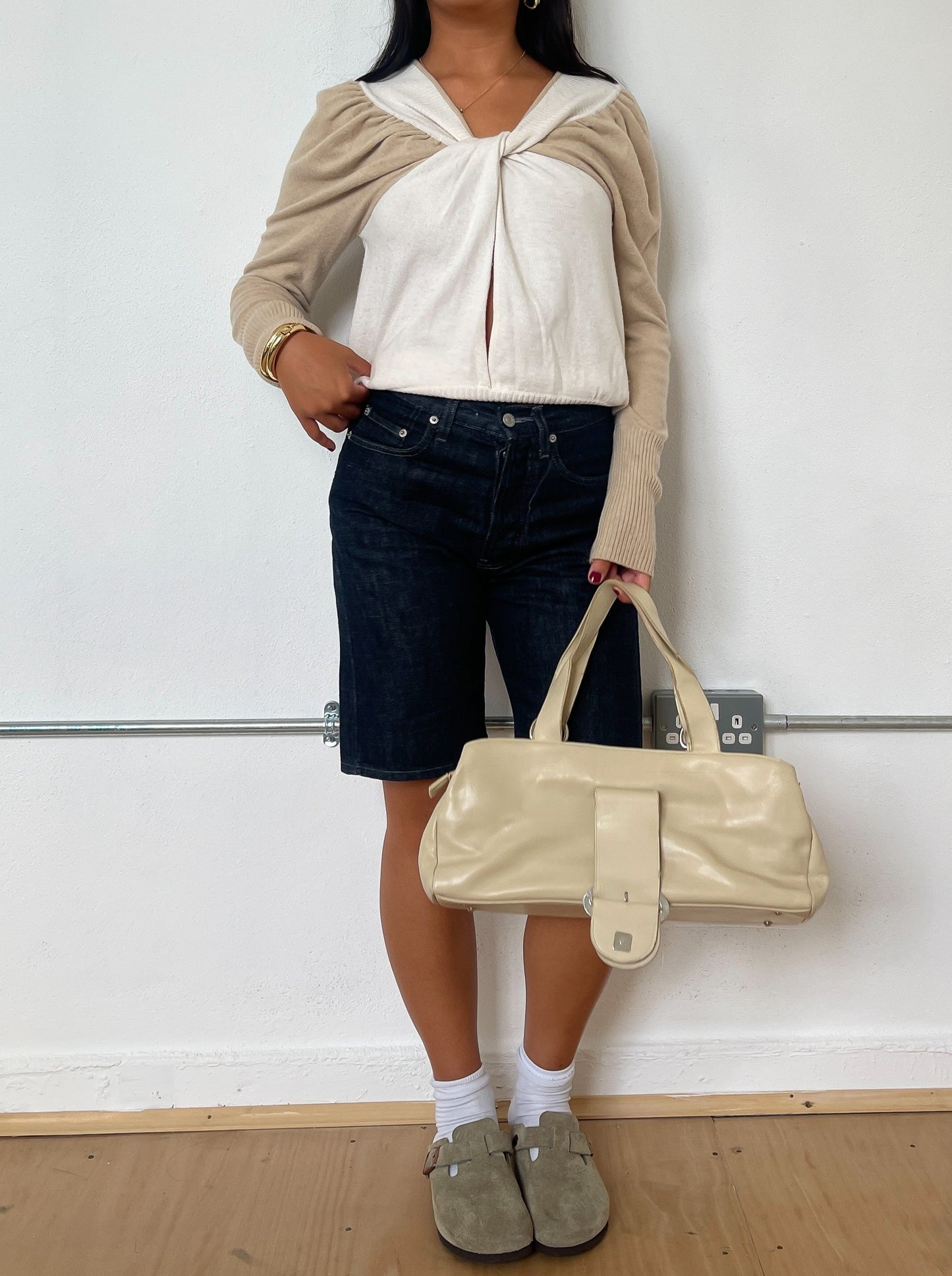 Vintage Beige Knit Jumper