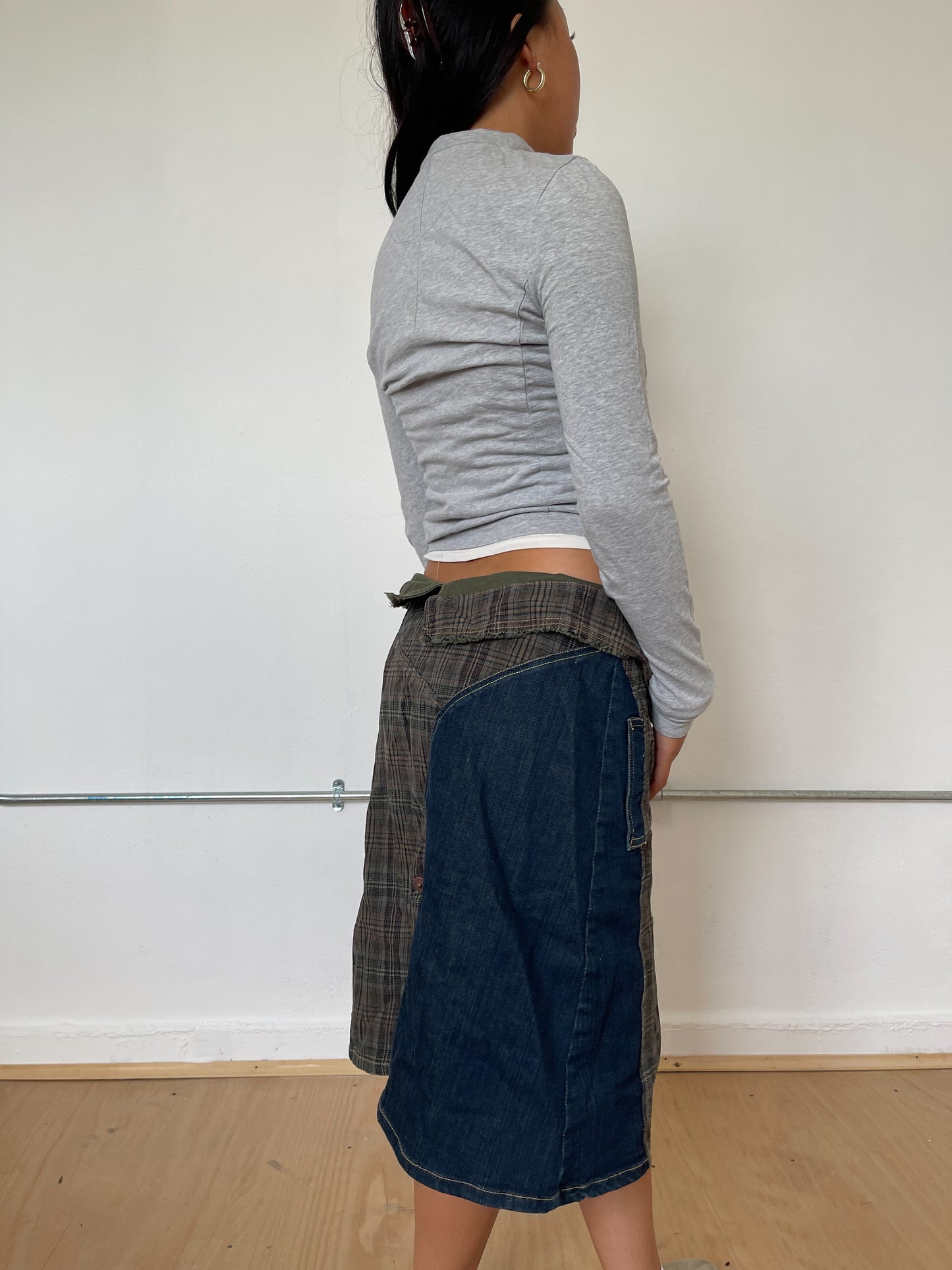 Vintage Grey Zip Up Jumper