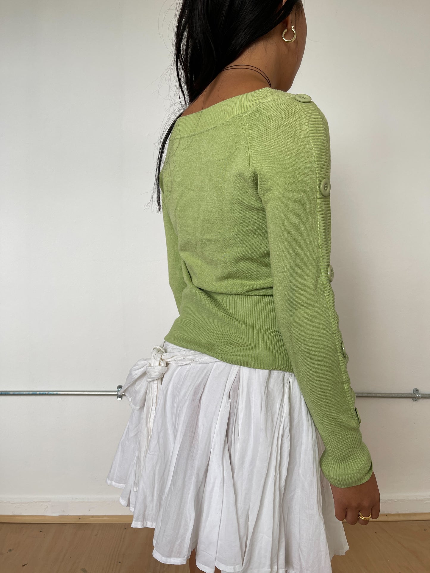 Vintage Apple Green Knit Jumper