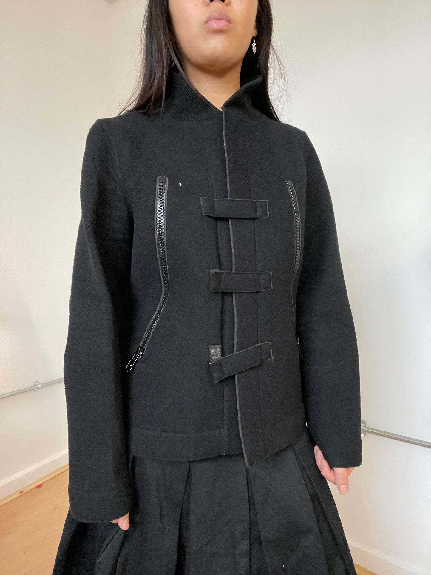 Black Cop Copine coat