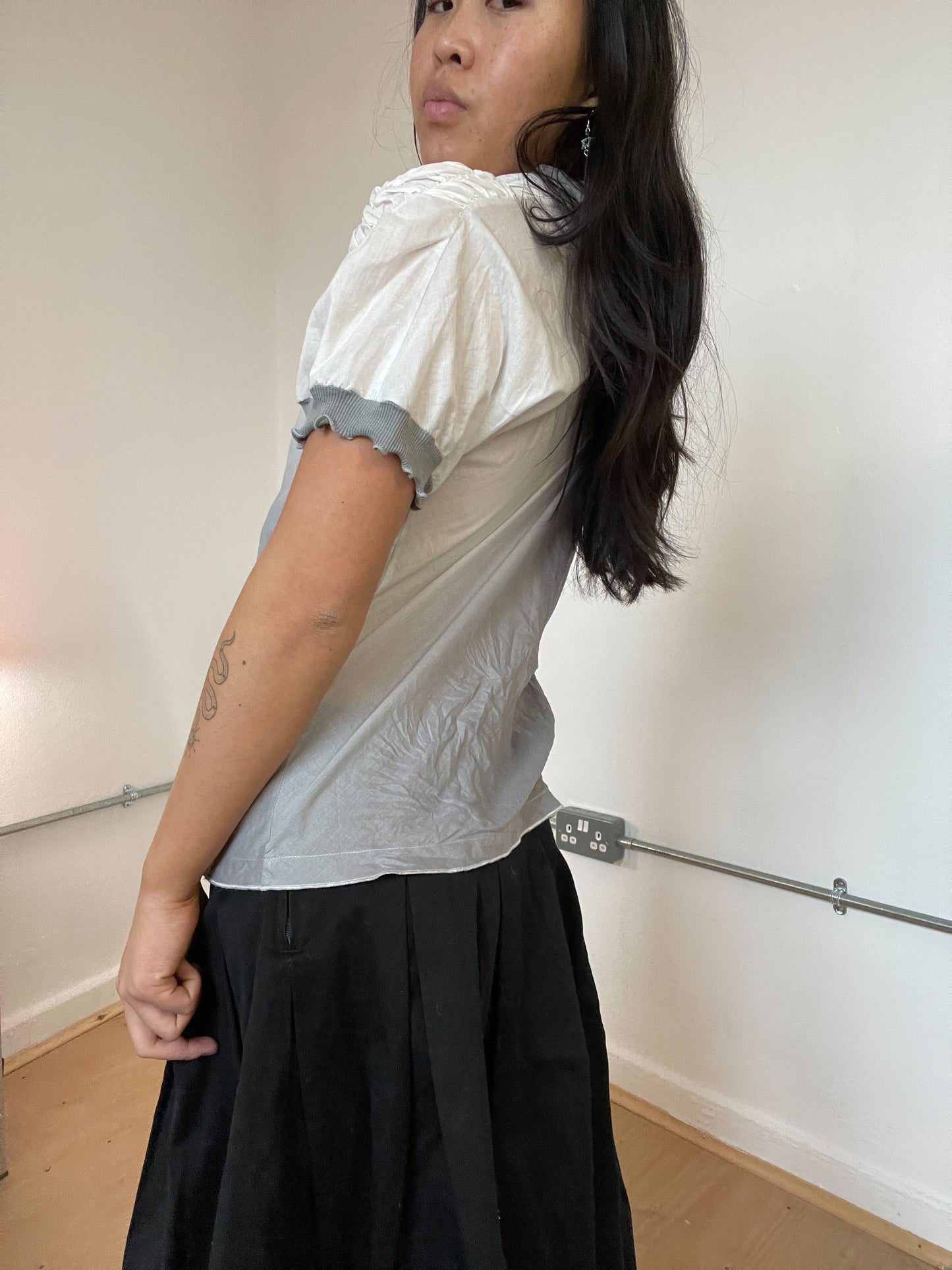 Grey ombre Cop Copine Wrap top