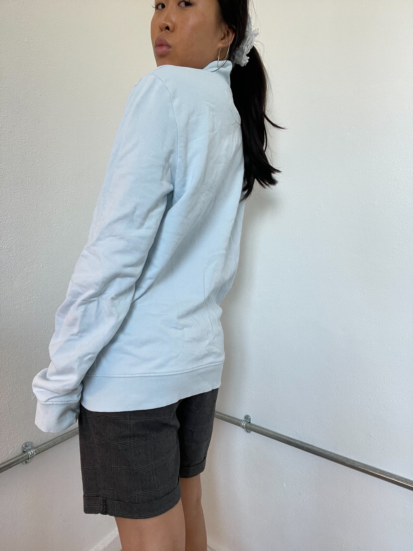 Baby Blue Double Zip Track Jacket