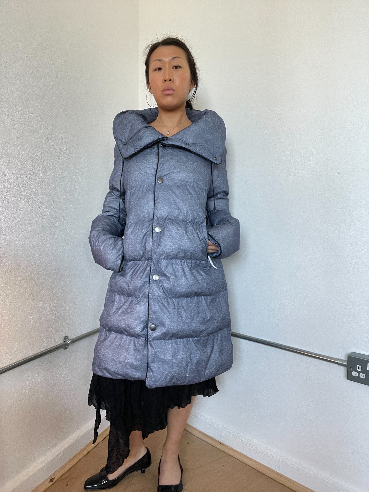 Blue Puffy Cop Copine Jacket