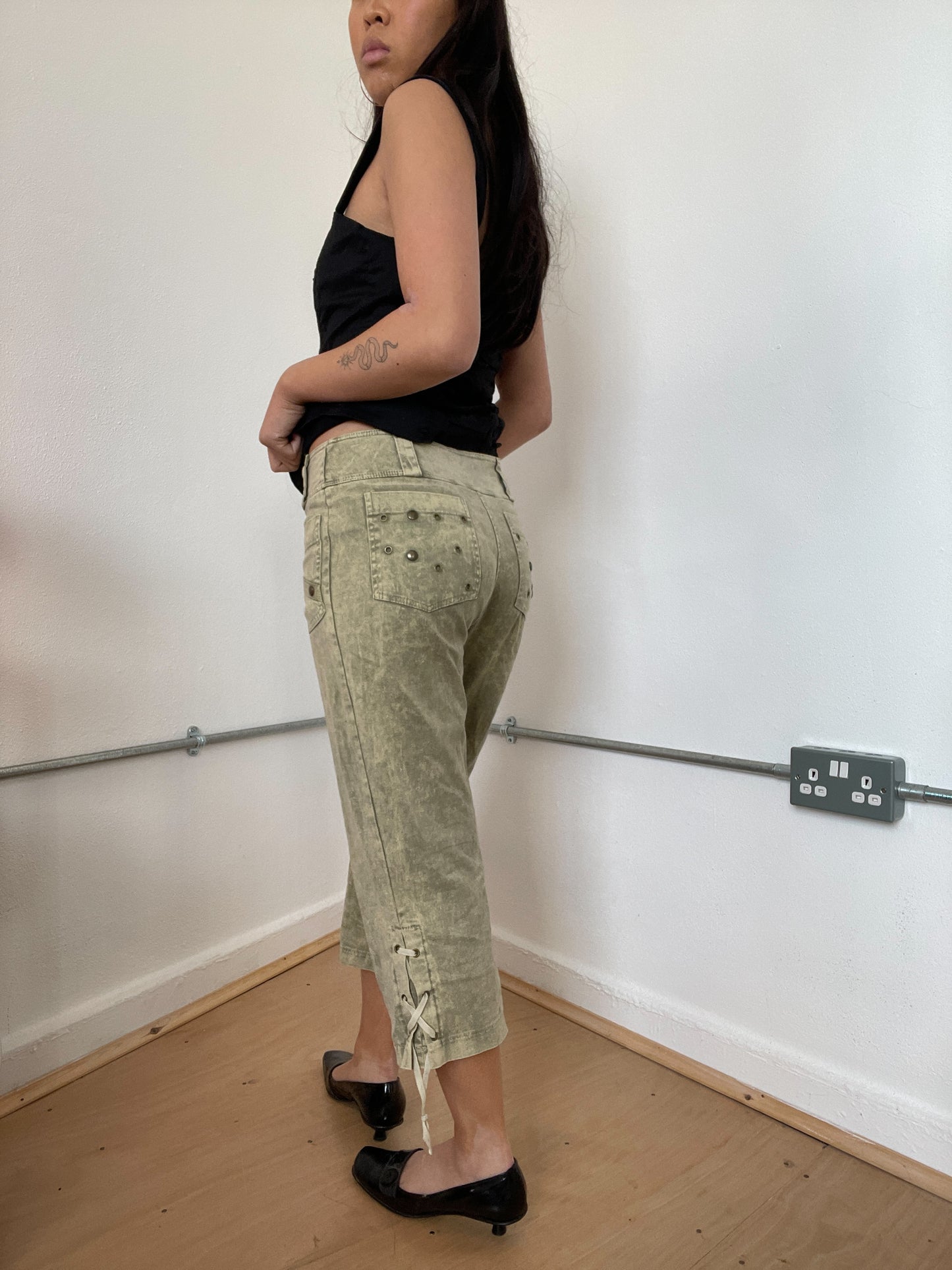 Green Light khaki Capris