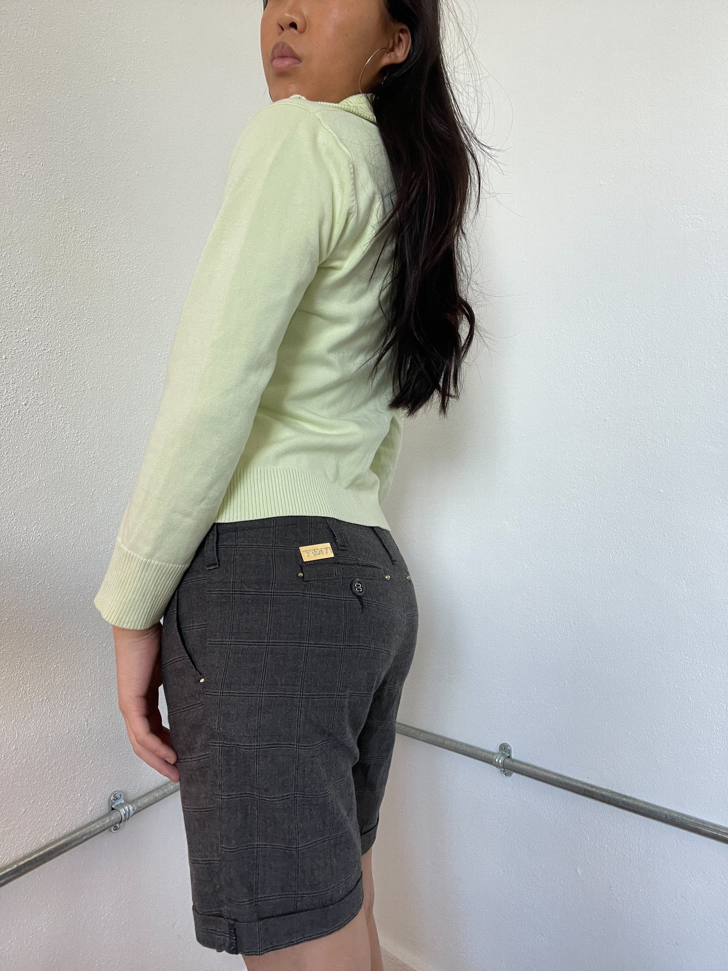 Light Green Knitted zip up jumper