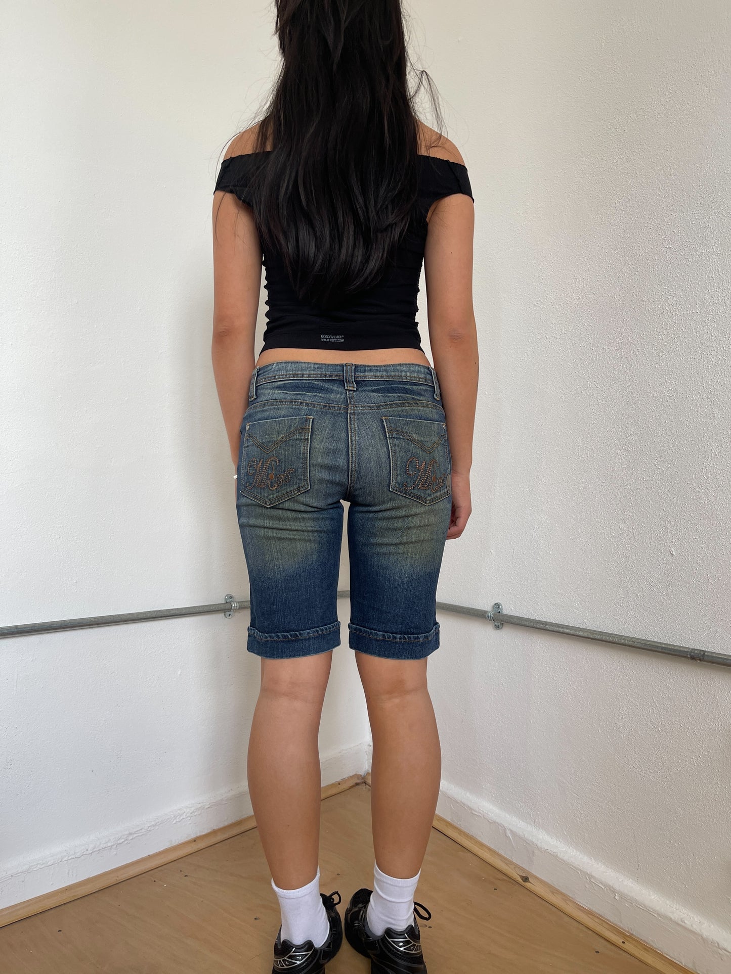 Denim Washed Long shorts