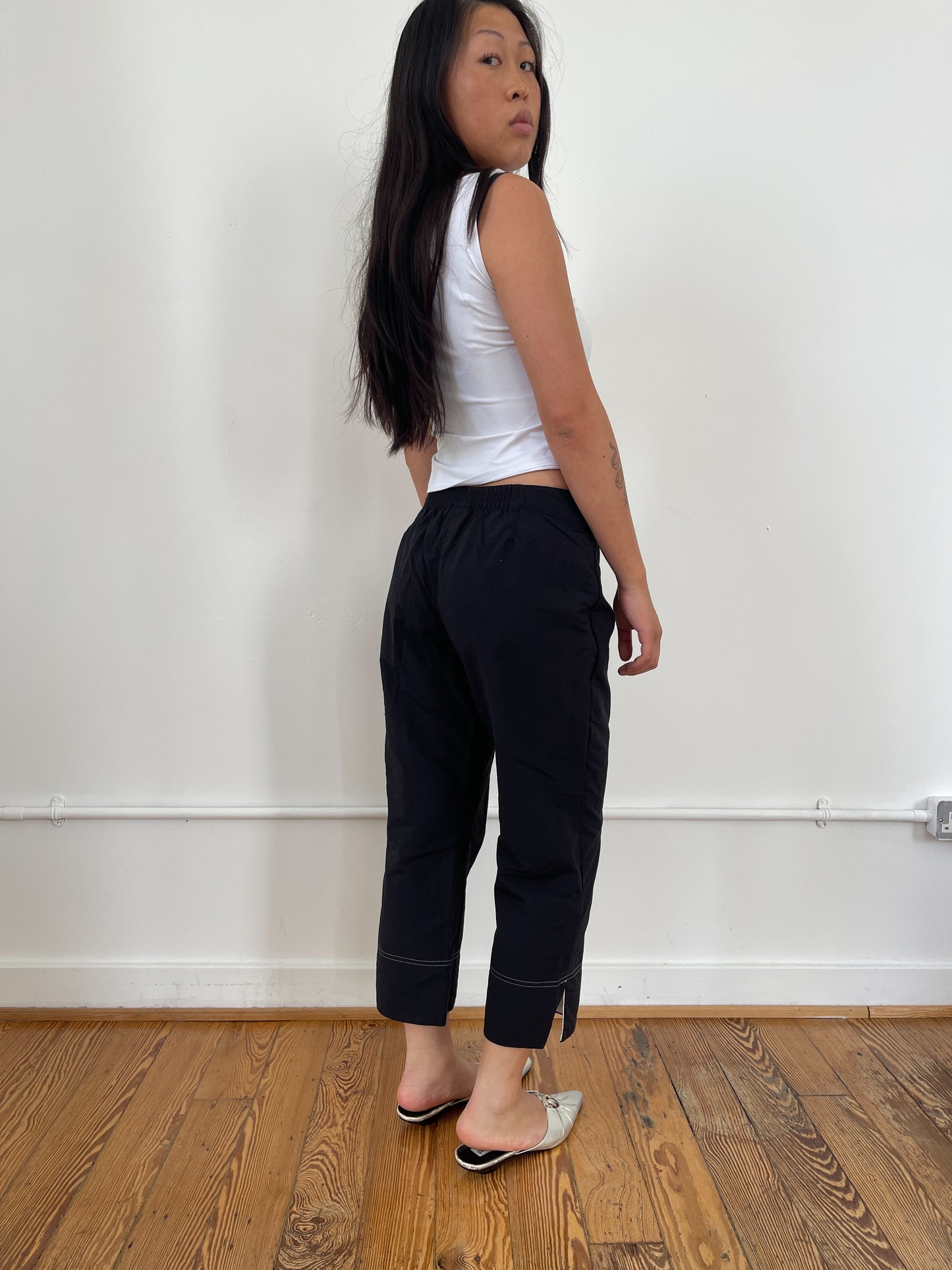 Black Adidas Sporty Capris