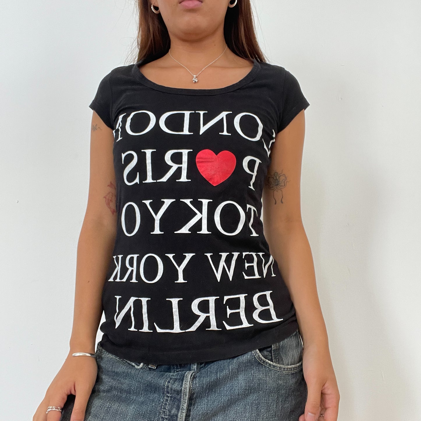 Vintage Black Worldwide Baby Tee