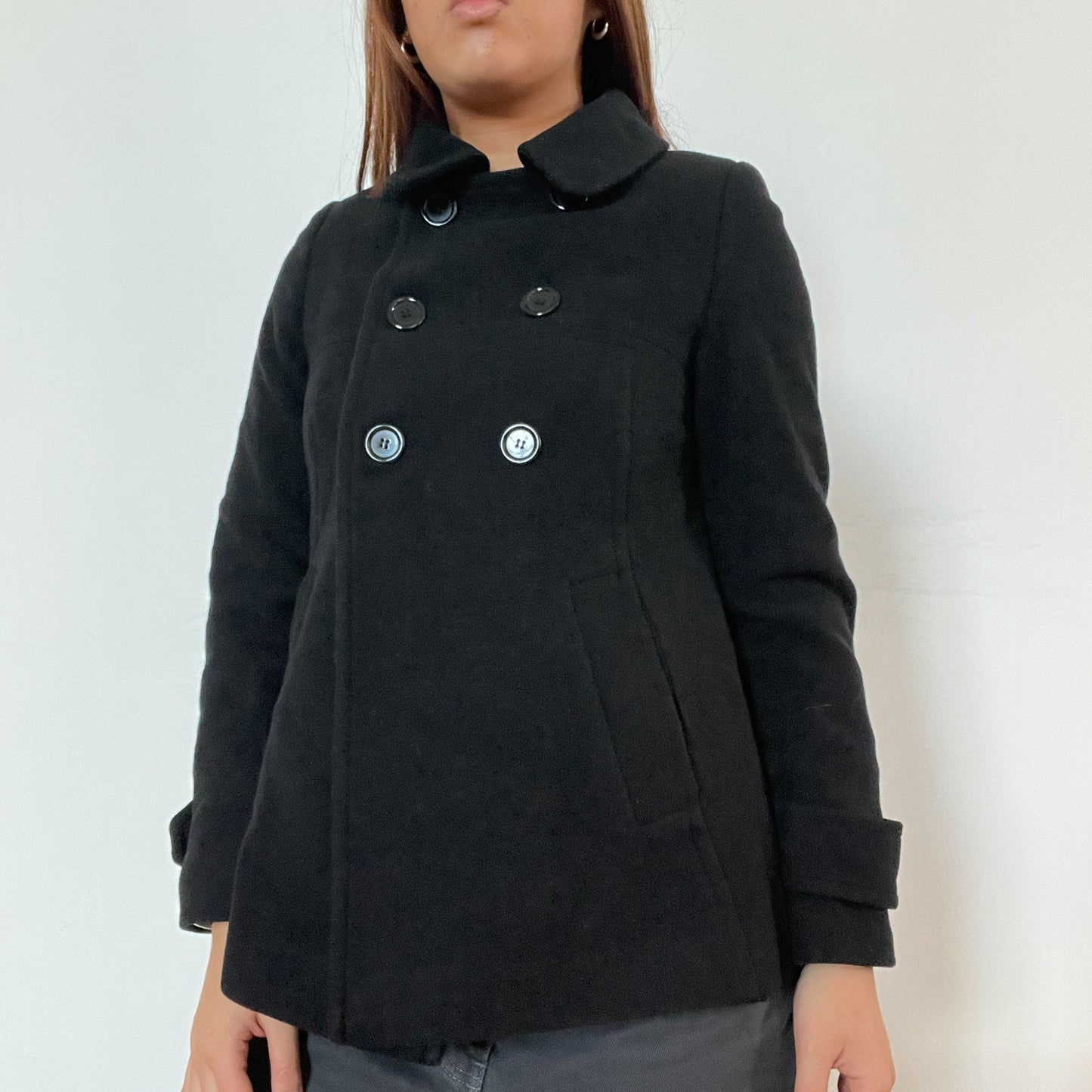 Vintage black pea coat