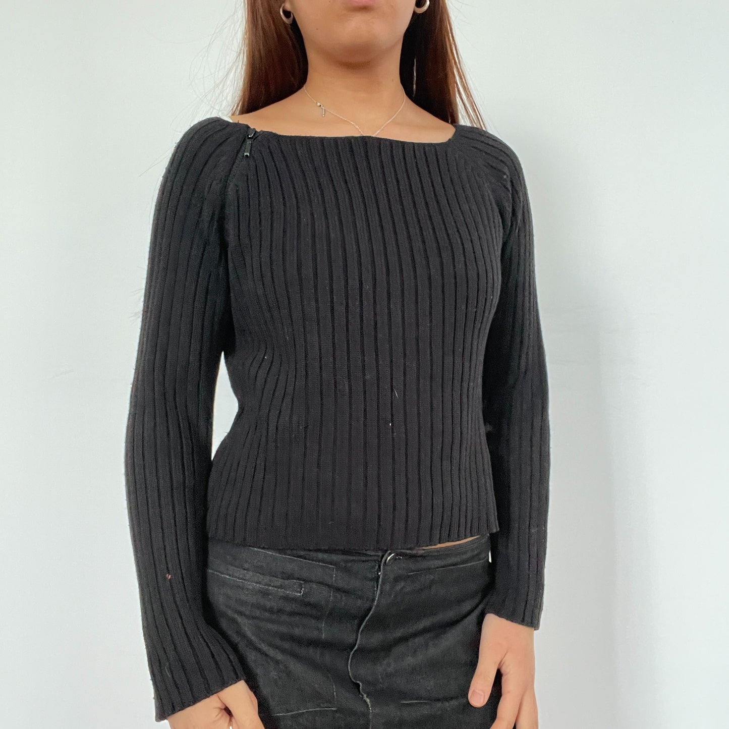 Vintage Black Knit Jumper