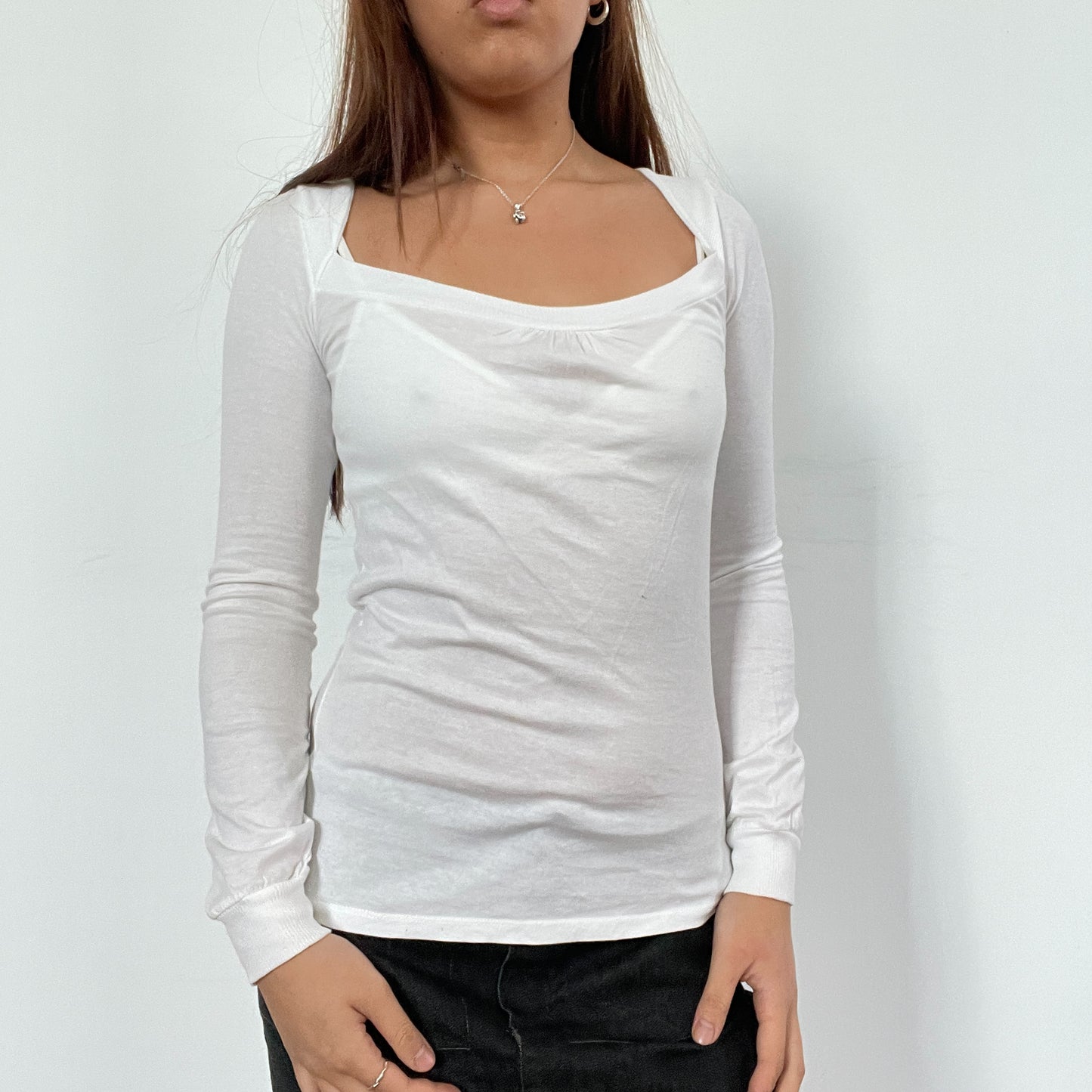 Vintage White Long Sleeve Top