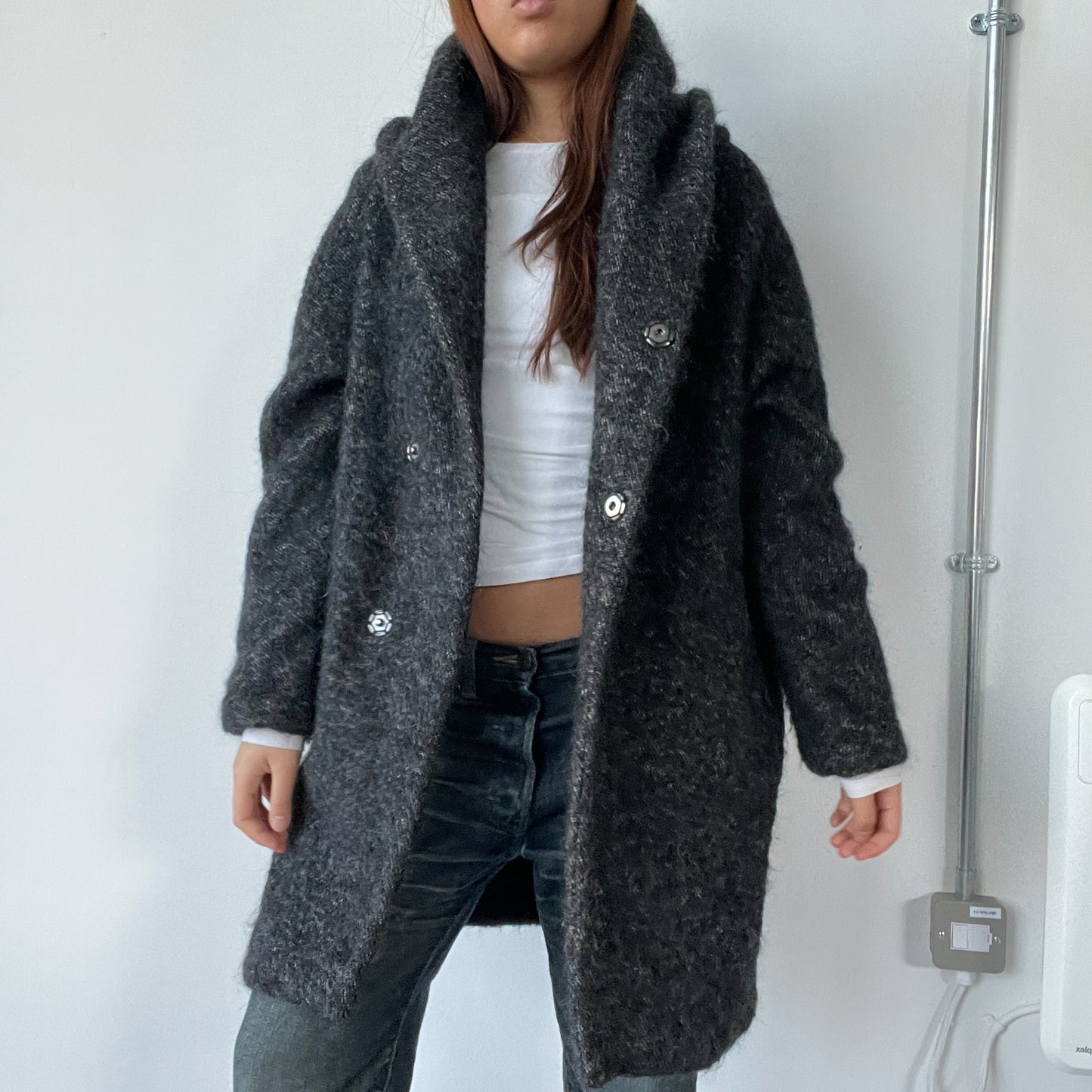 Dark grey wool coat Cop Copine Coat
