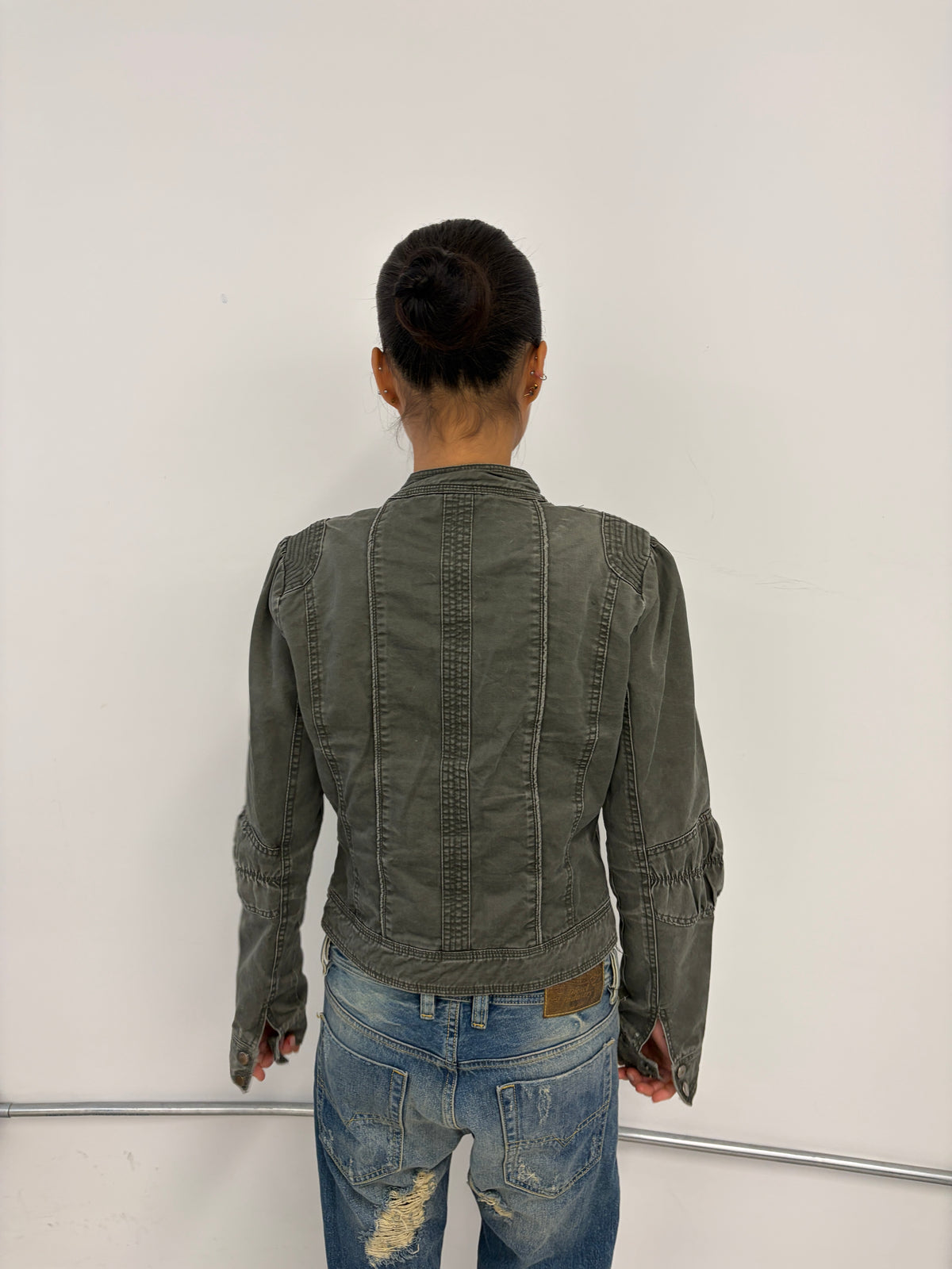 Vintage Grey Utility Jacket
