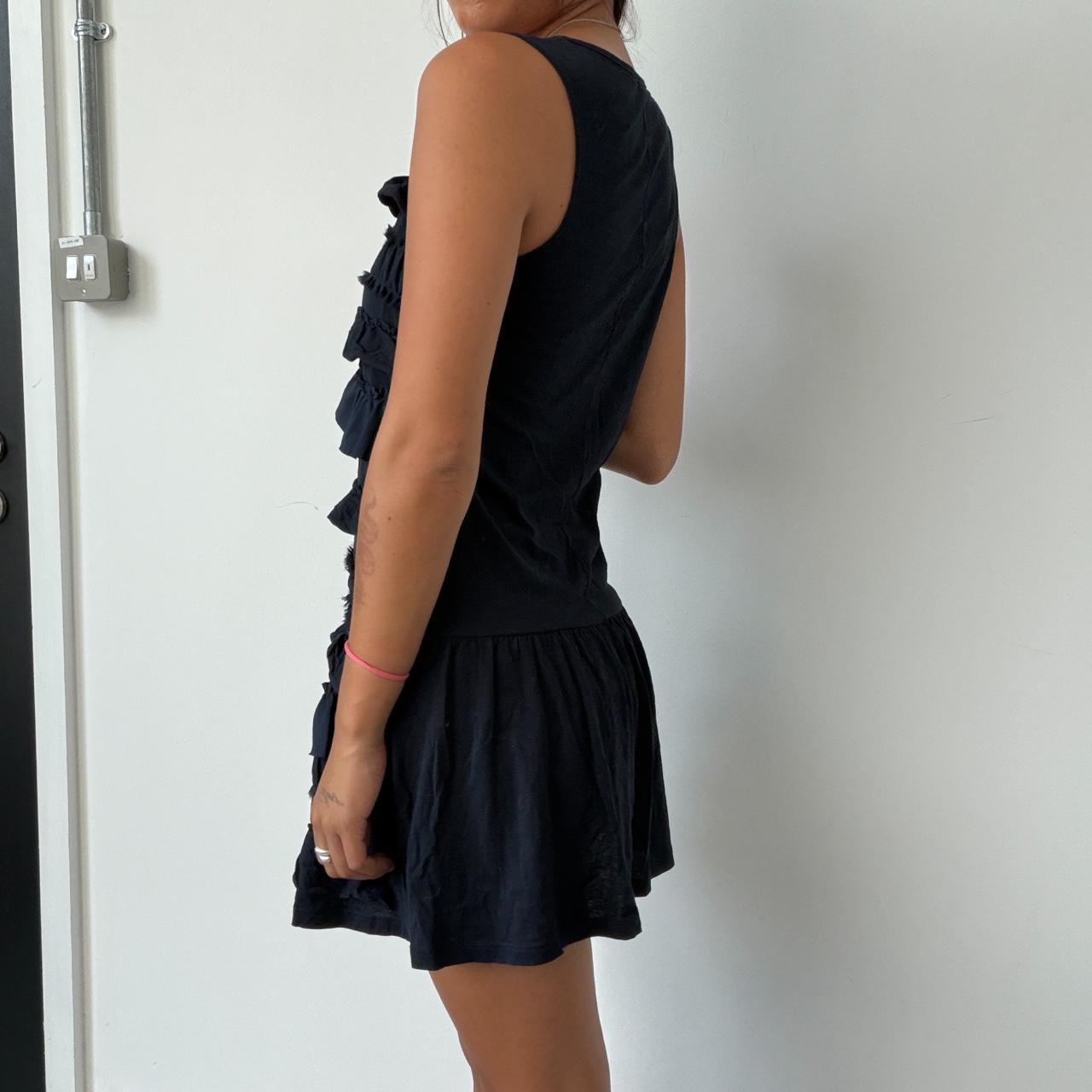 Vintage Navy Frill Mini Dress