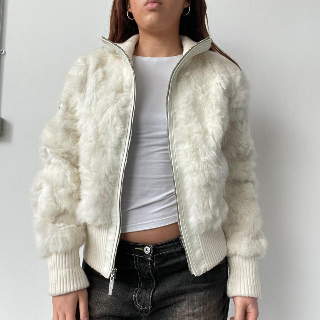 White Faux Fur Jacket