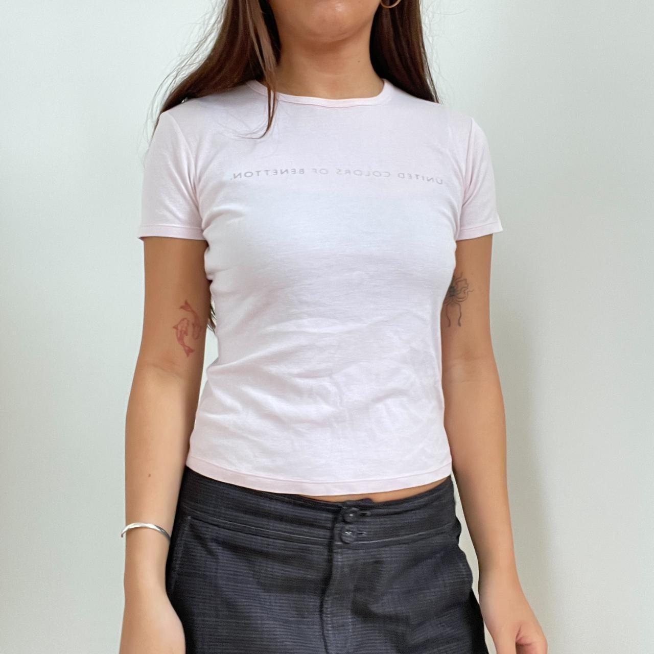 Baby Pink United Colours of Benetton Baby Tee