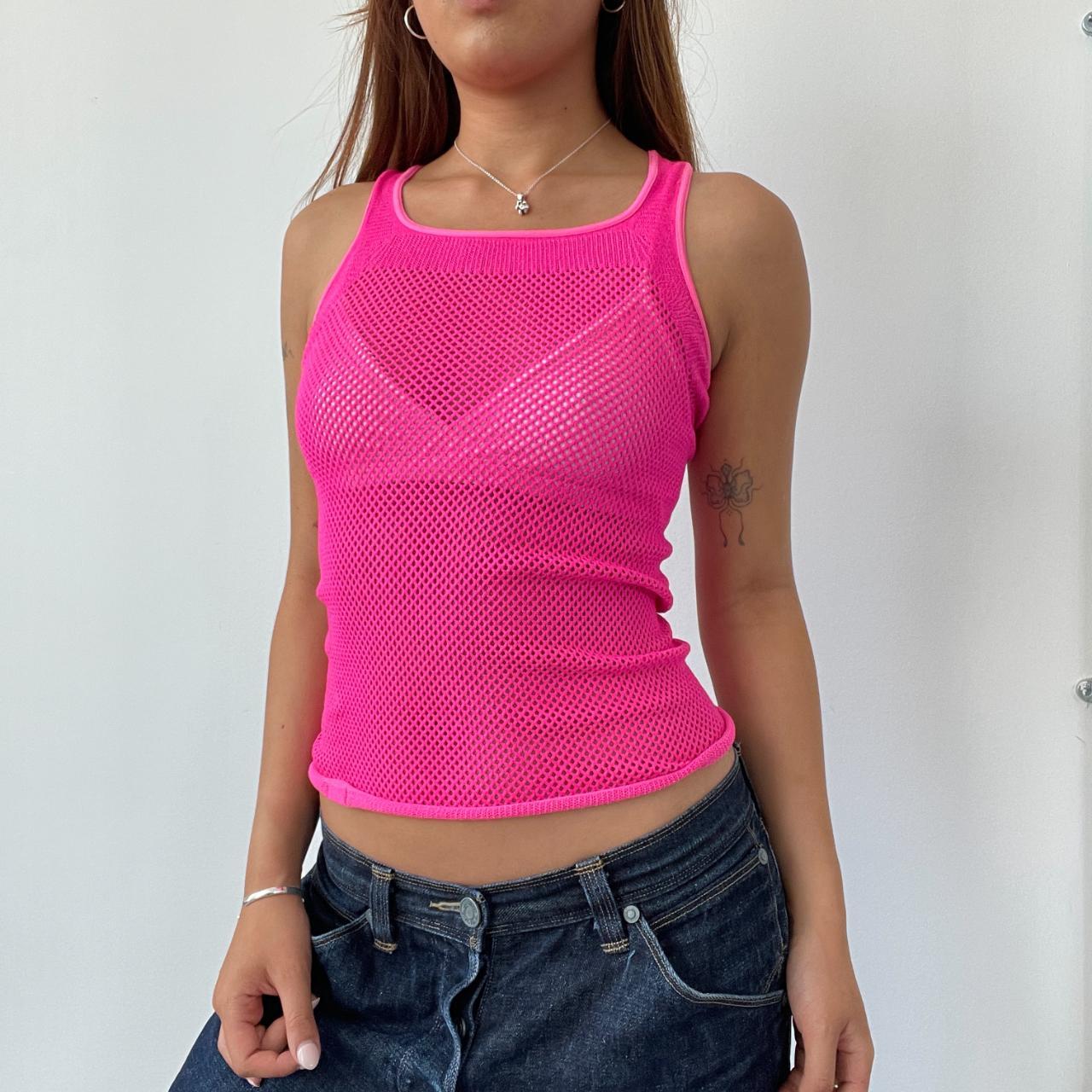 Hot Pink Neon Vest Top