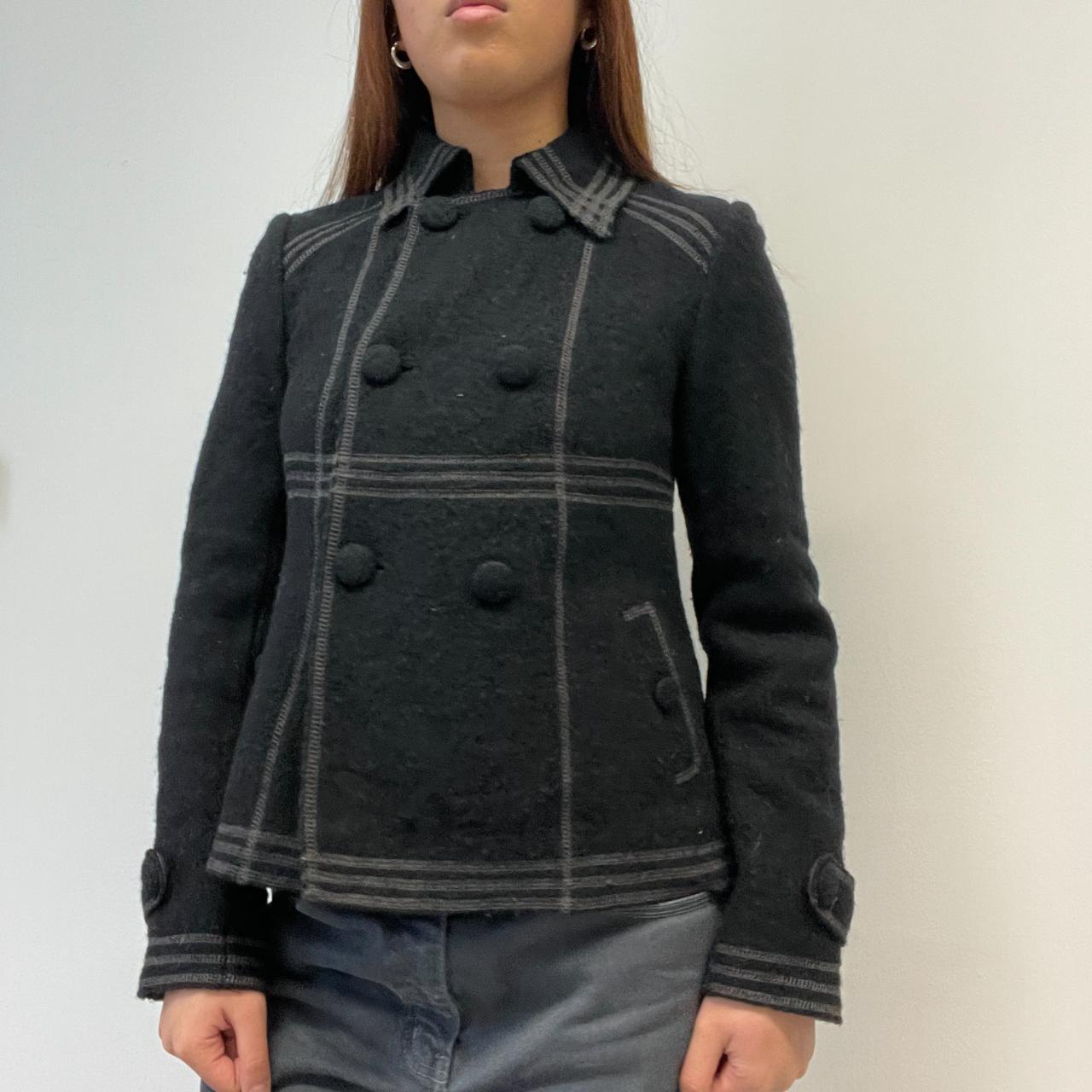 Grey/Black Contrast Peacoat