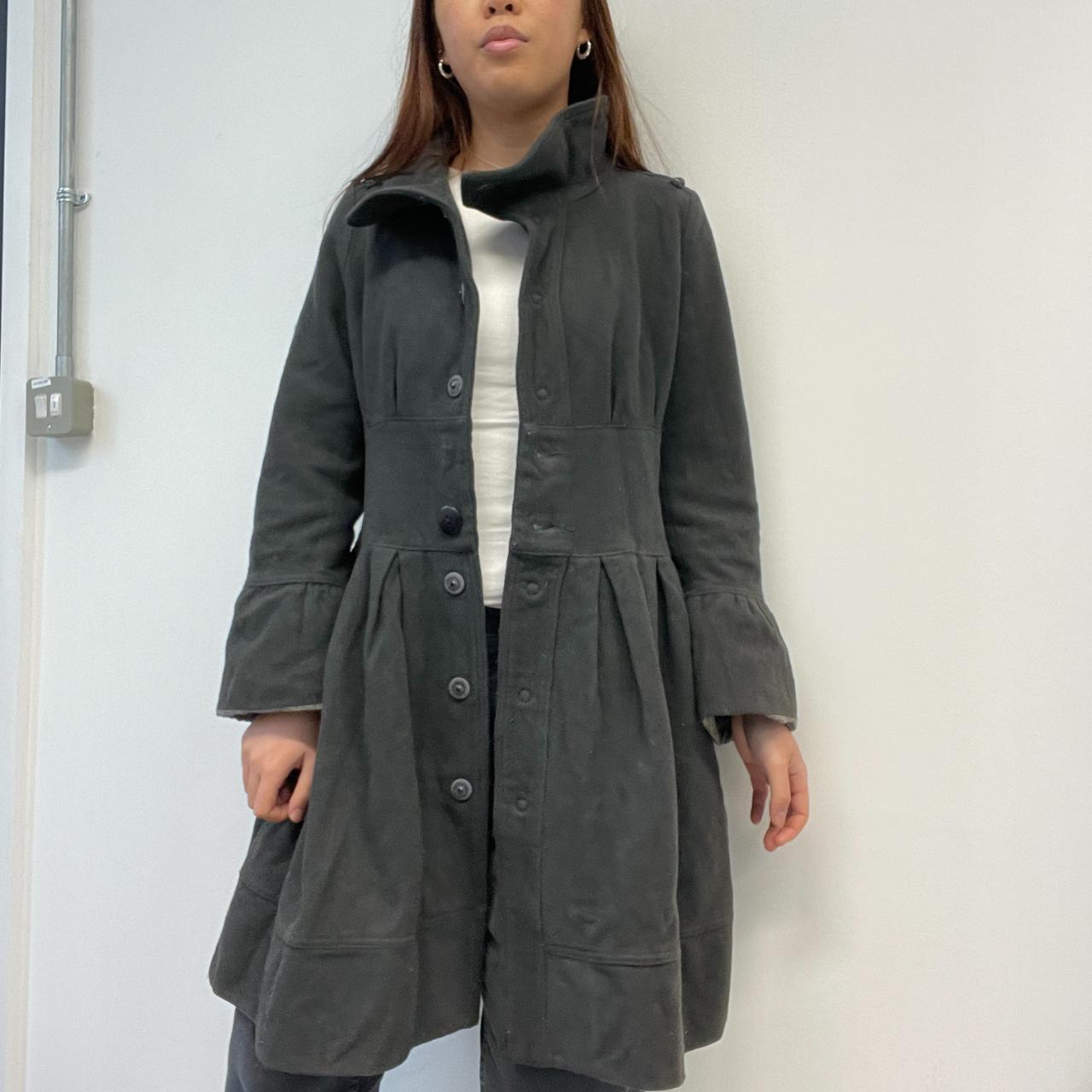 Grey Peacoat Dress Jacket