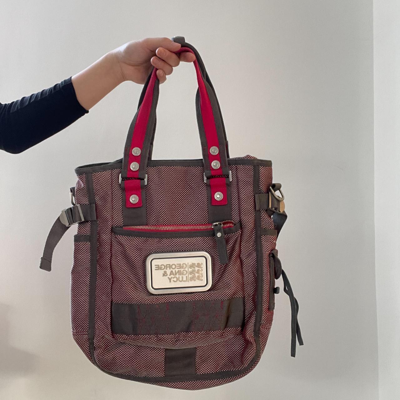 Pink/Red George Gina And Lucy Shoulder Bag