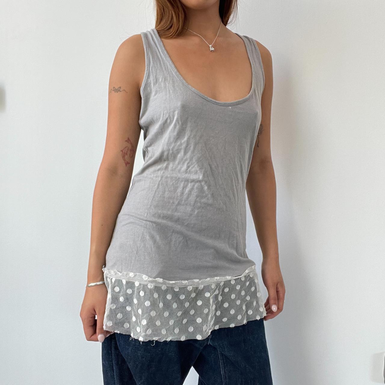 Grey Tunic Dress Top