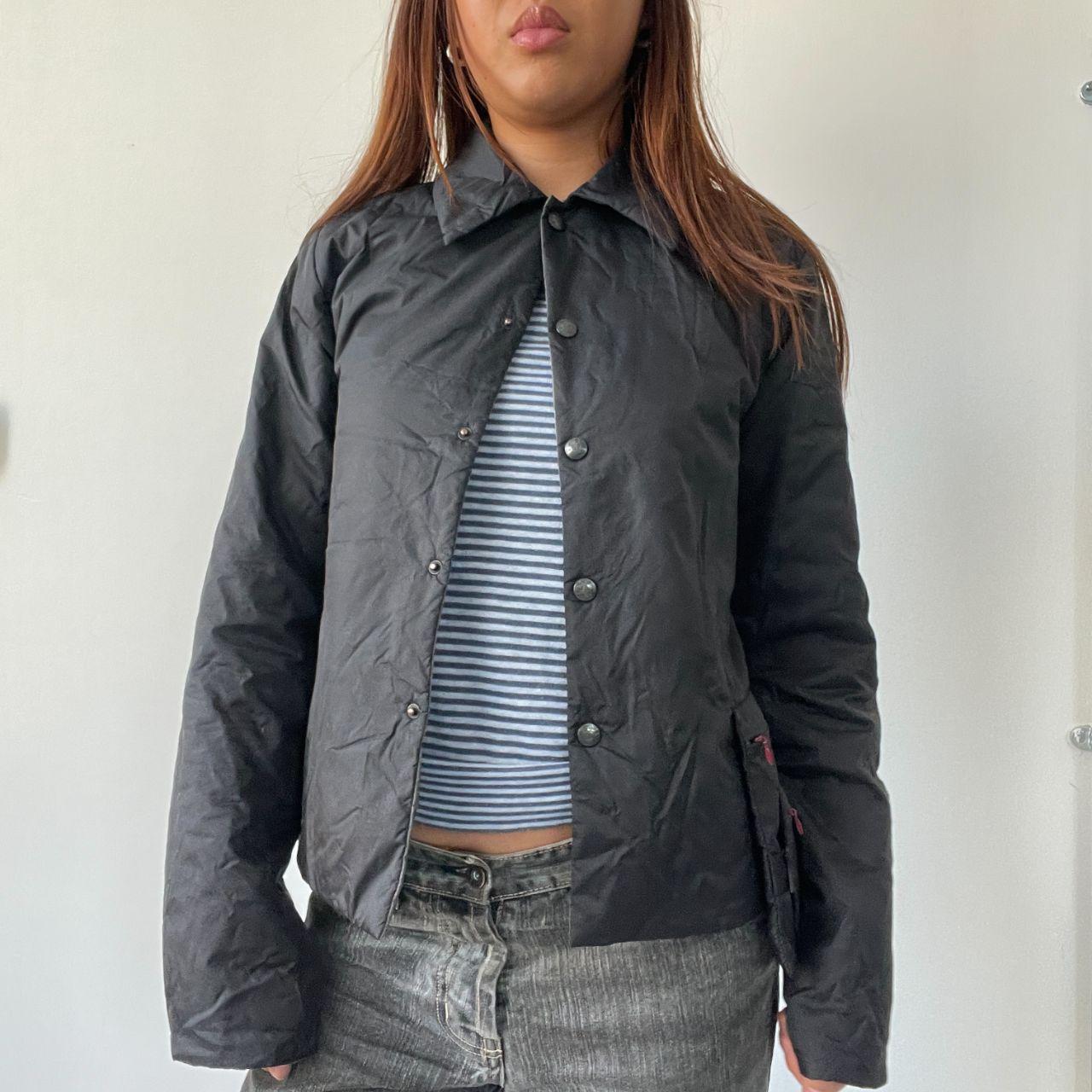 Black Cop Copine Nylon Coat