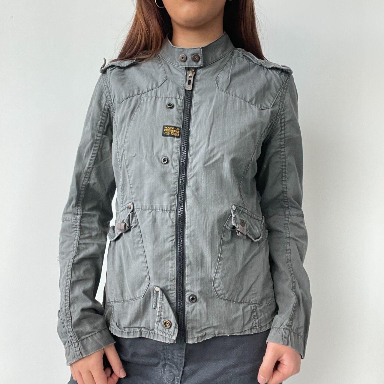 Grey G-Star Utility Biker Jacket