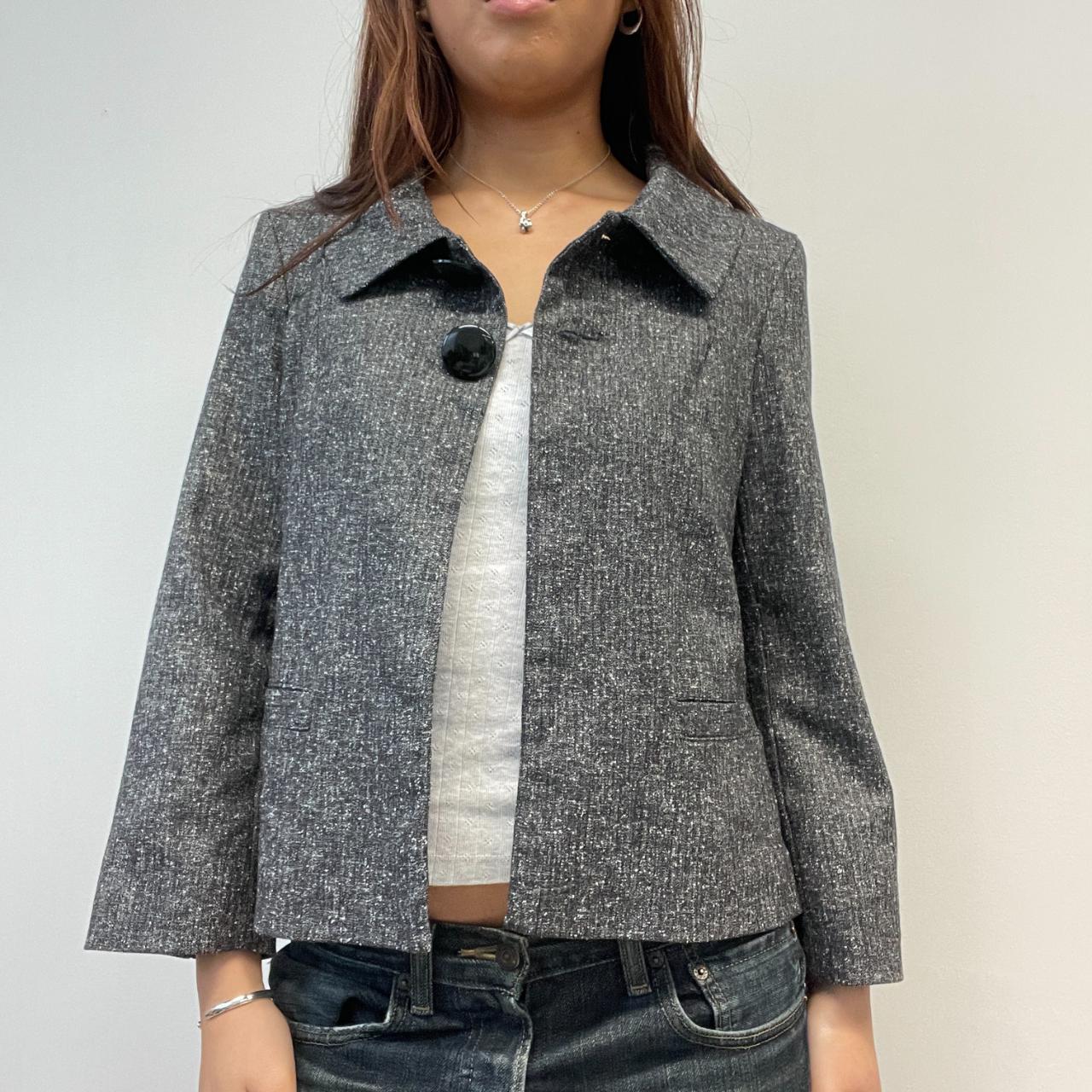 Grey Double Button Peacoat