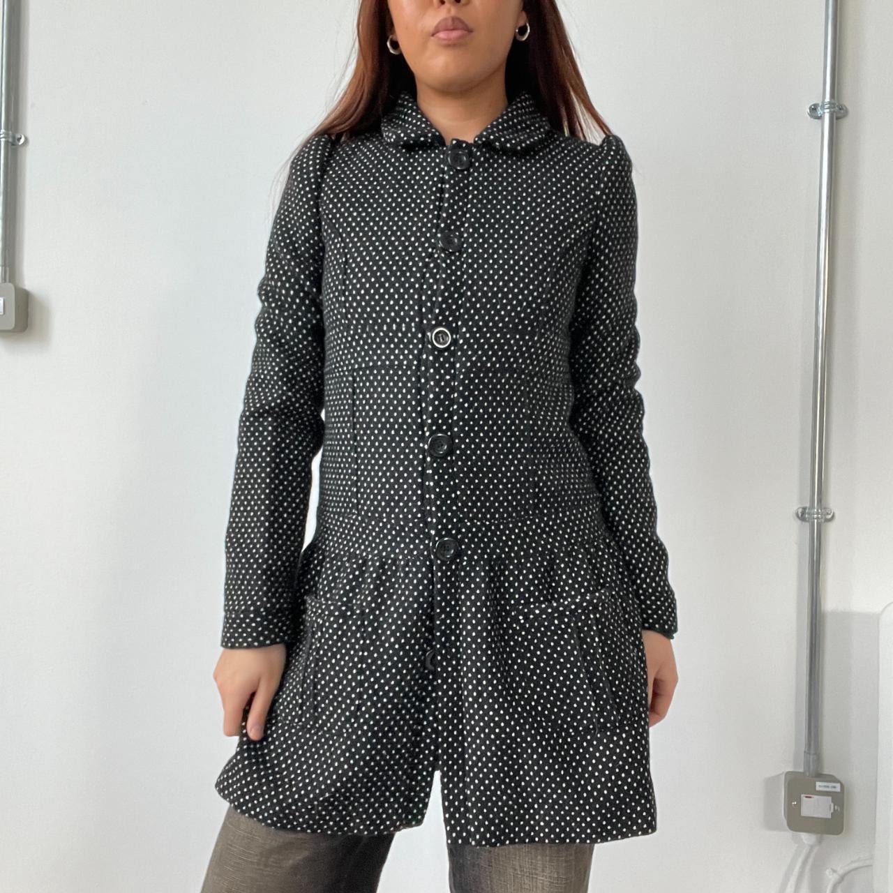 Polka Dot Peacoat Trench