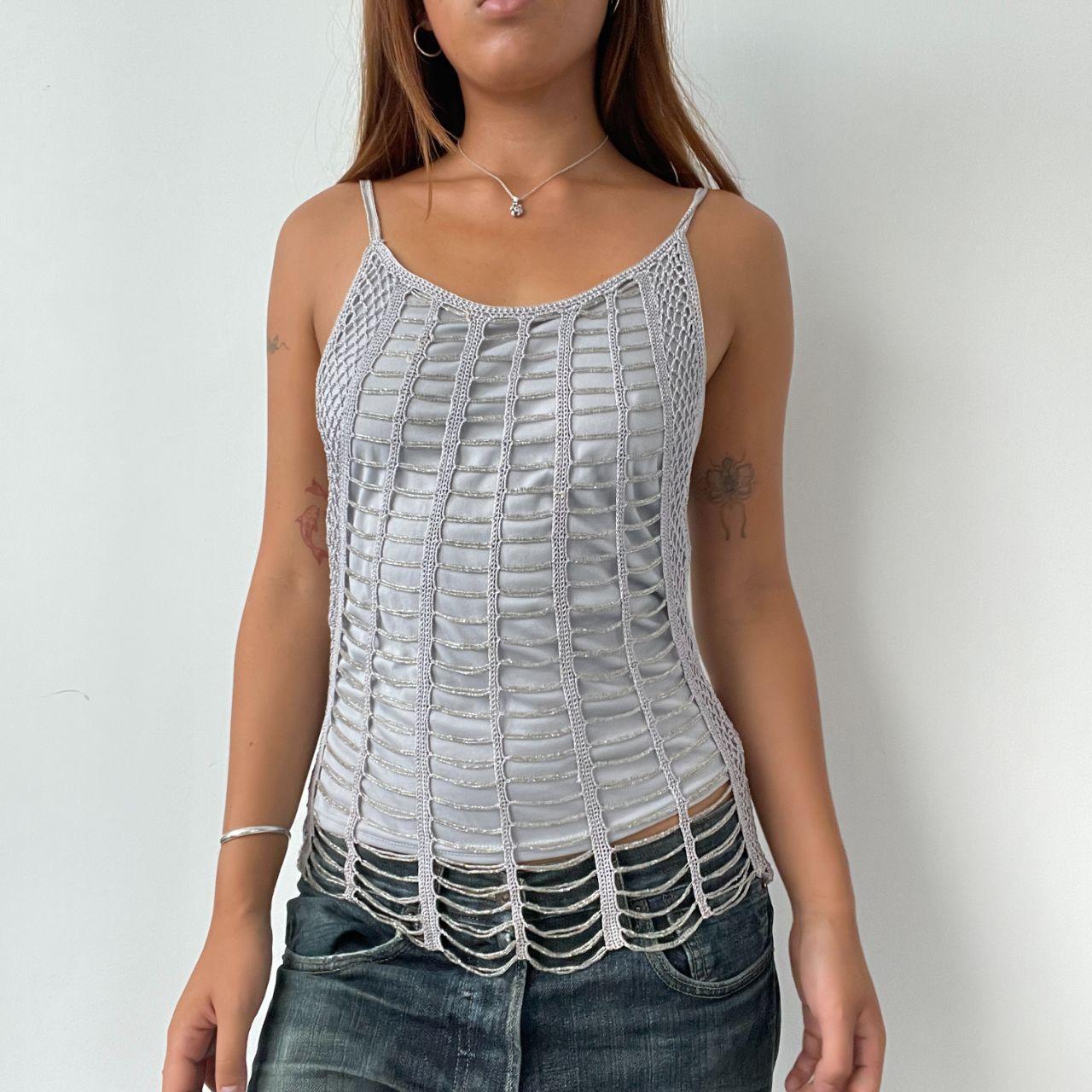 Vintage Beaded halter neck Top