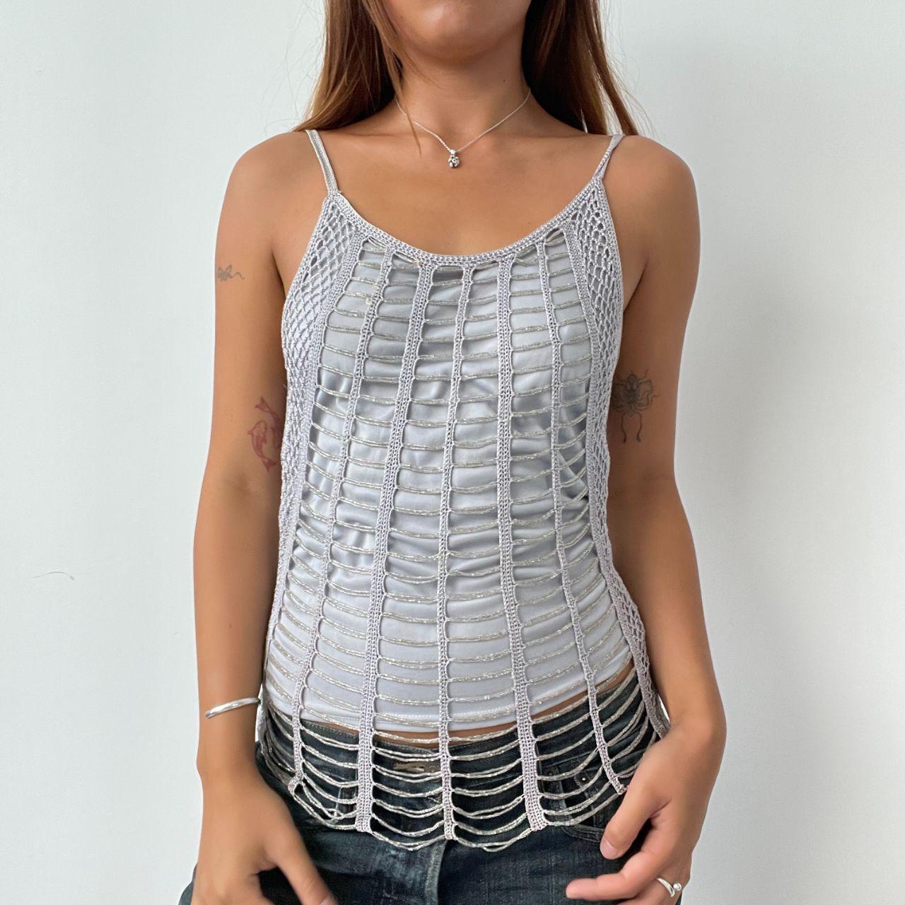 Vintage Beaded halter neck Top