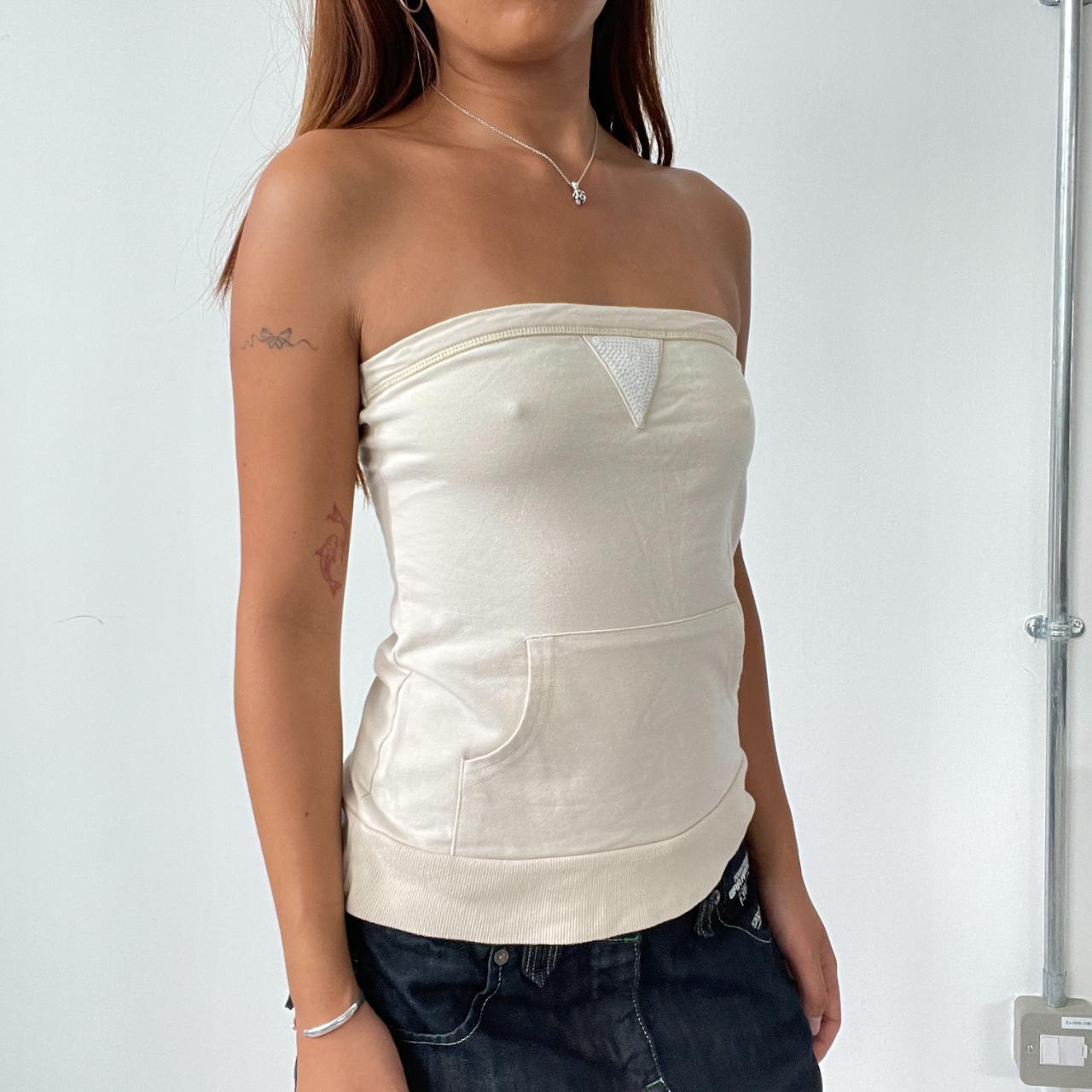 Vintage Beige Bandeau Top