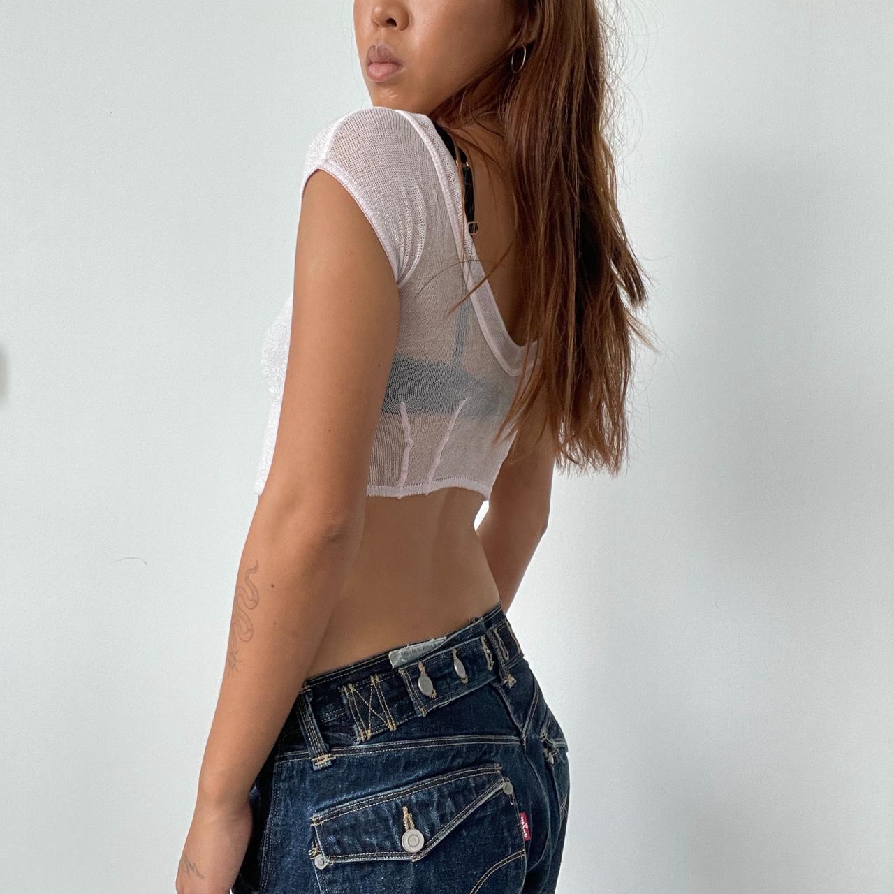 Vintage Pink Glitter Crop Cardigan