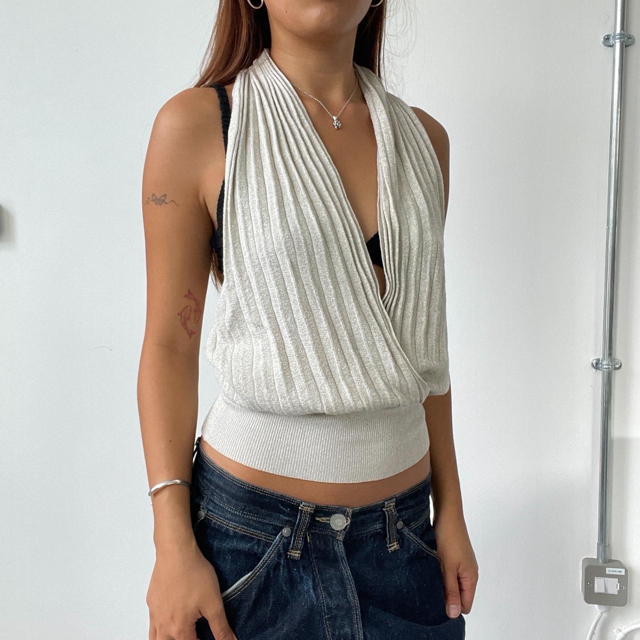 Vintage Shimmer Halter Neck