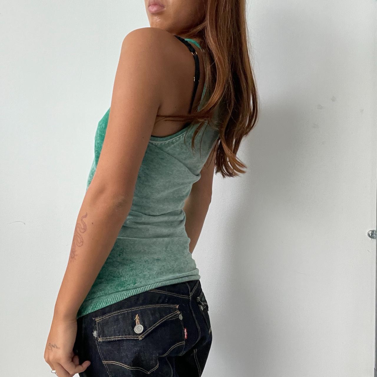 Vintage Green Knit Top