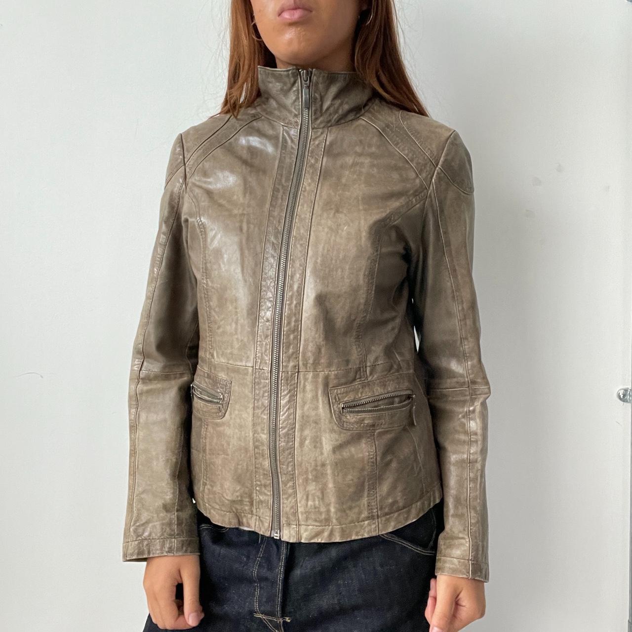 Vintage Brown Leather Jacket