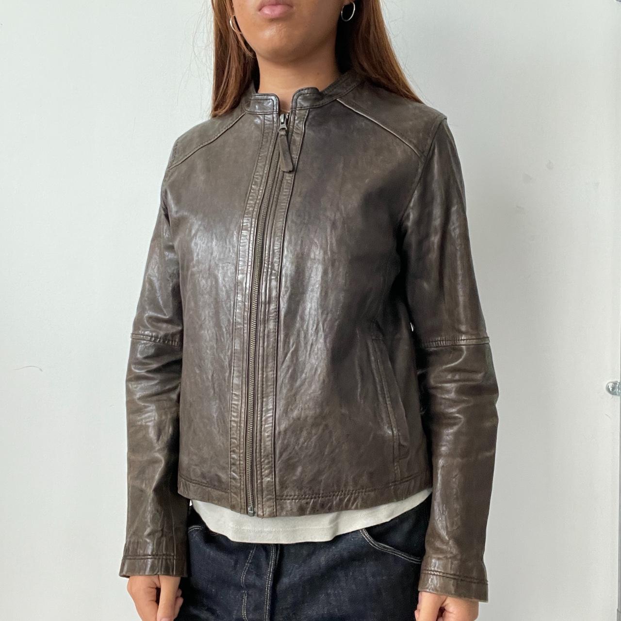 Vintage Brown Leather Jacket