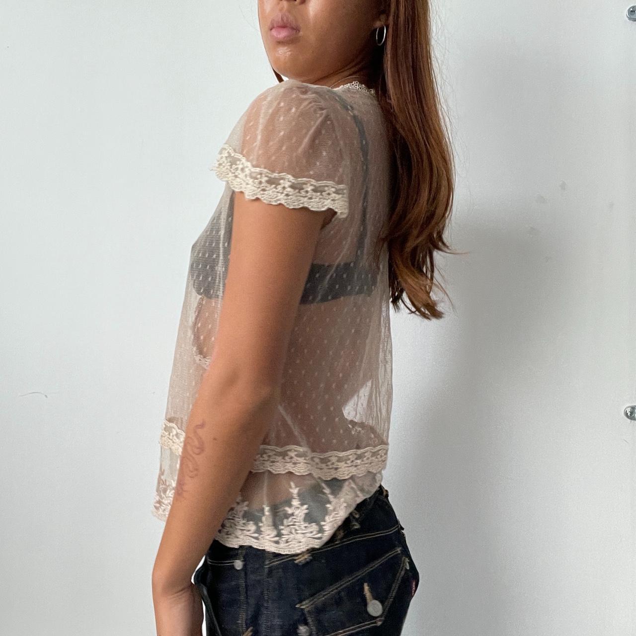 Vintage Sheer Lace Top