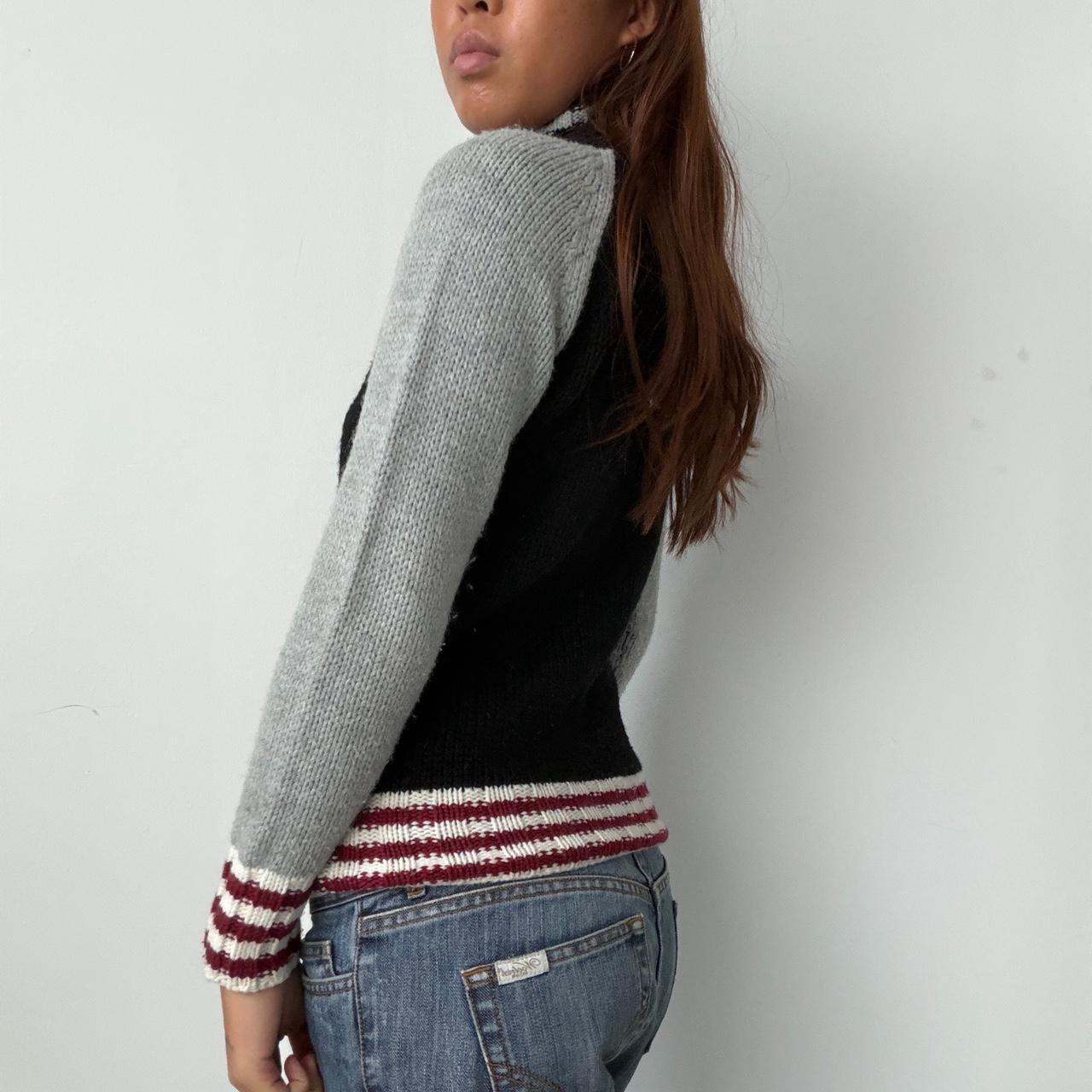 Vintage Knit Zip Up Jumper