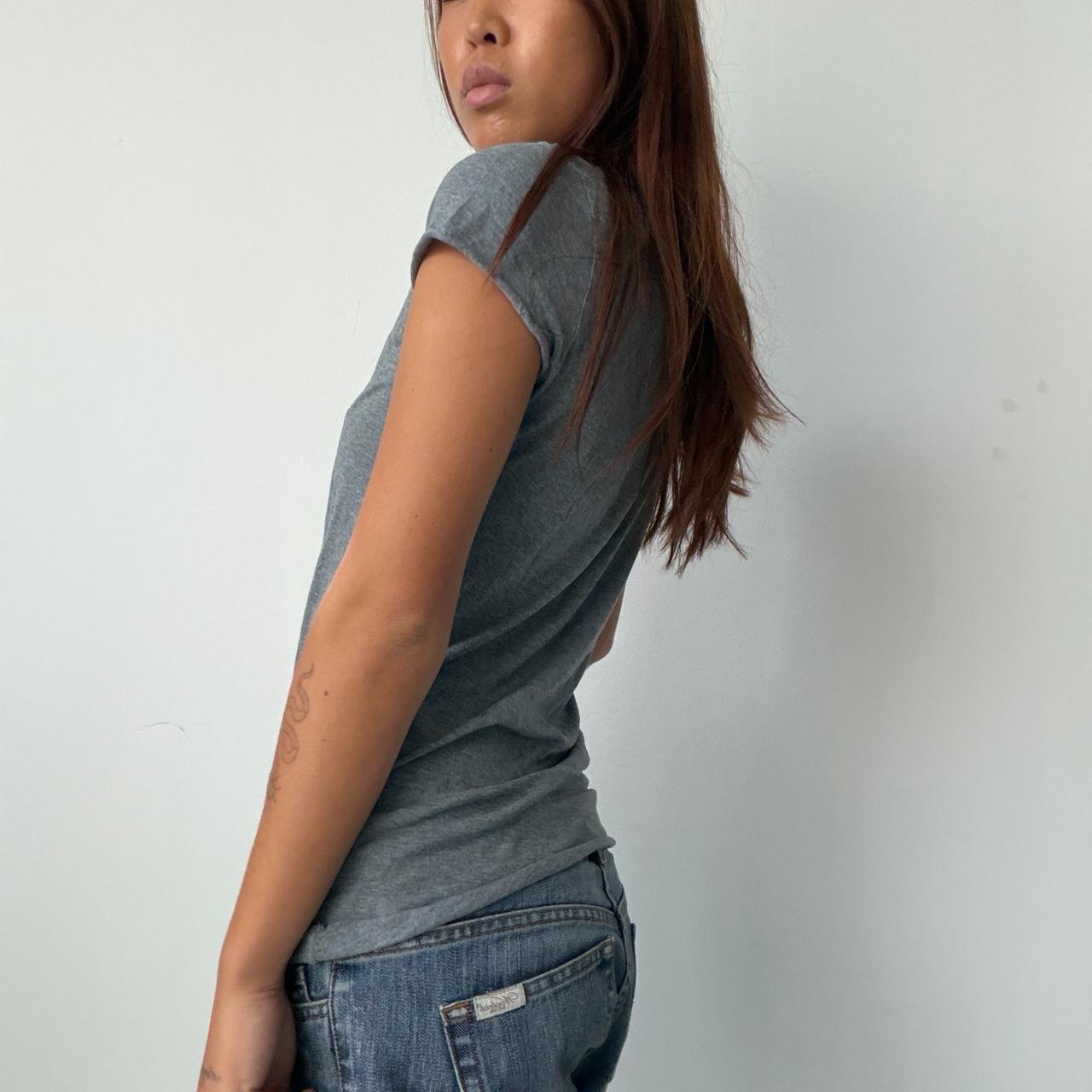 Vintage Grey Distressed Top