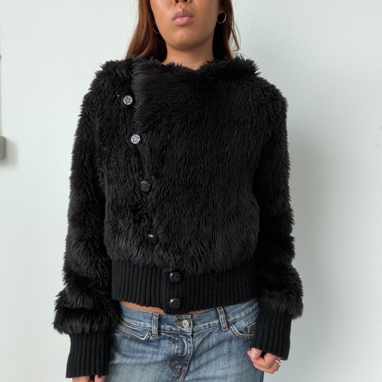 Vintage Faux Fur Hooded Jacket