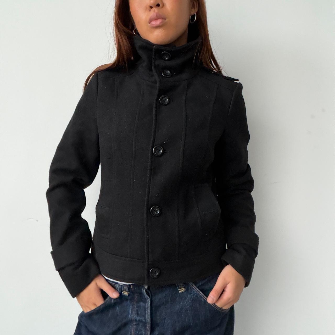 Vintage Black Button Up Jacket