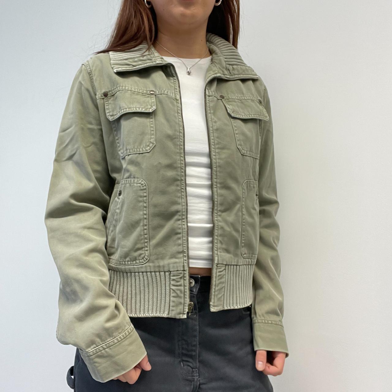 Khaki Utility Cargo Jacket