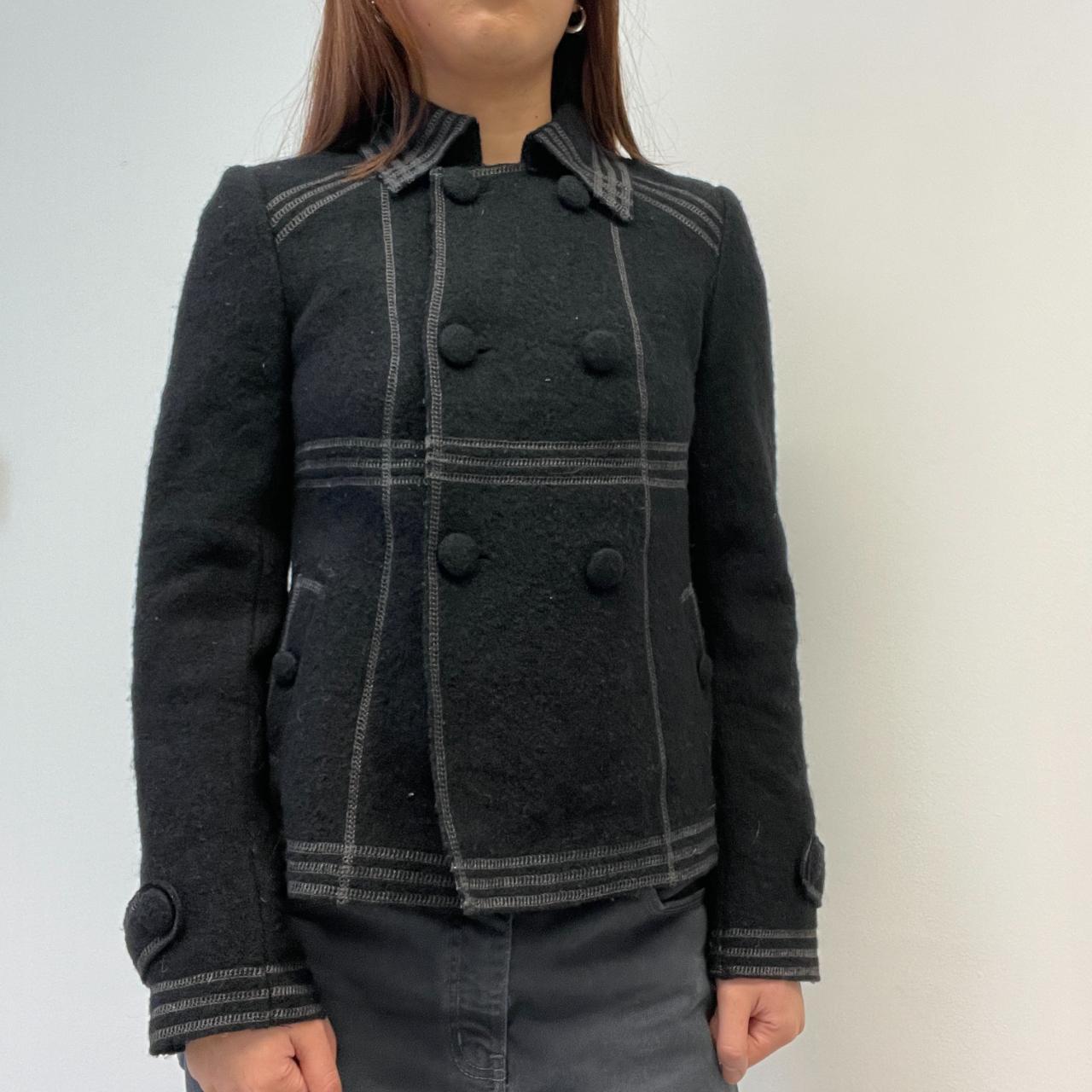 Grey/Black Contrast Peacoat