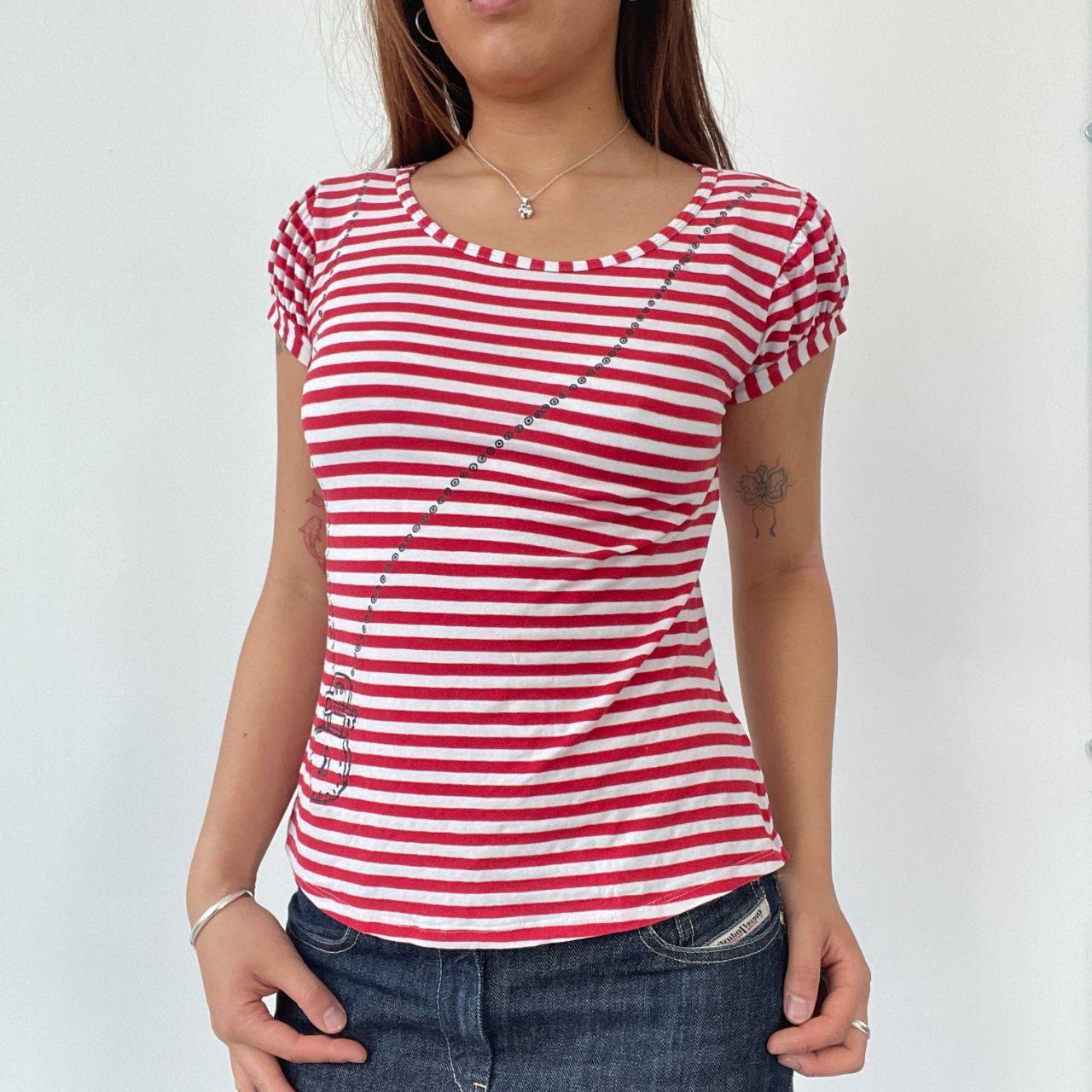 Red/White Stripy Baby Tee