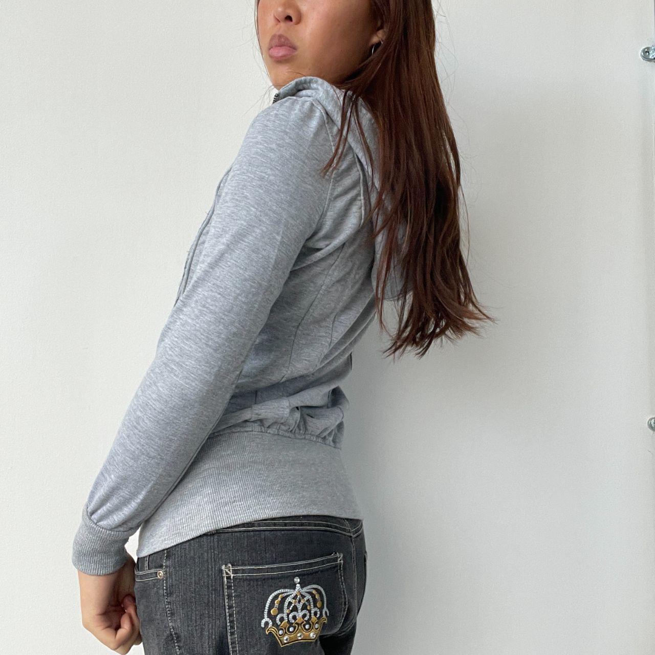 Grey Sequin Detail Hoodie