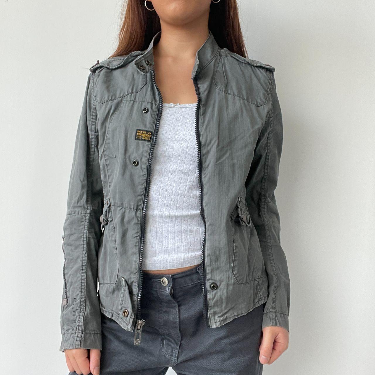 Grey G-Star Utility Biker Jacket