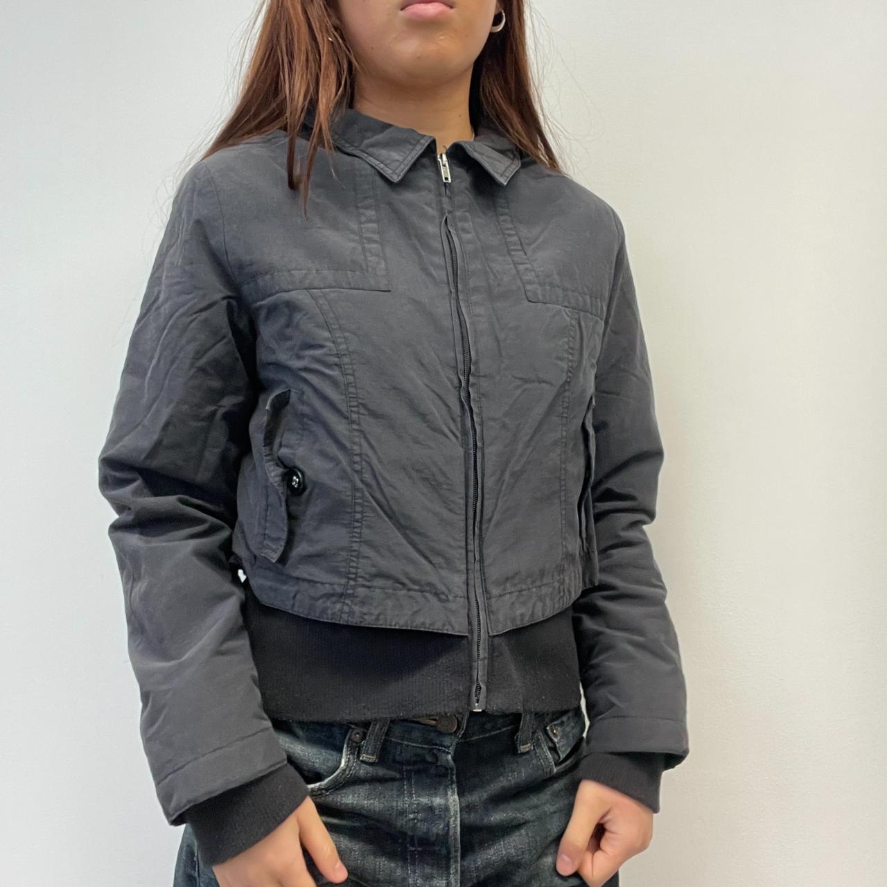 Black Utility Collared Jacket